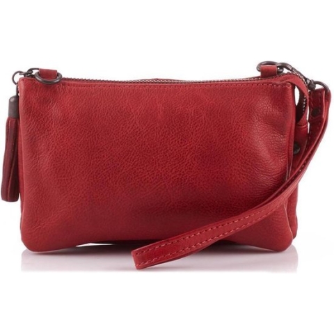 Bear Design Alessia Leren Schoudertasje/Clutch - Rood
