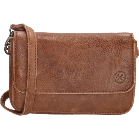 Hide & Stitches Paint Rock Schoudertas - Cognac