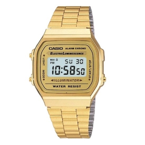 Casio Vintage Iconic  A168WG-9EF Unisex Horloge 36,3 mm - Goudkleurig
