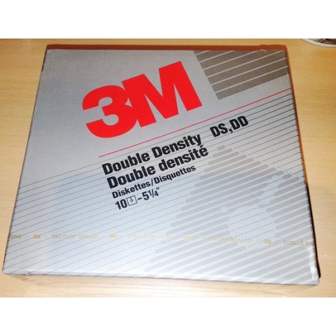 3M floppy disk 5 1/4" double density DS,DD (10 disk) new oldstock. 3M diskettes