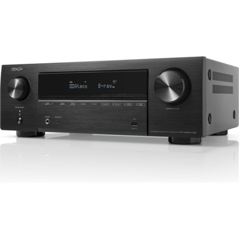 Denon: AVR-X1800H DAB 7.2 8K Surround Receiver - Zwart