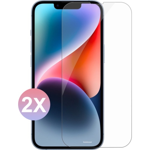 Geschikt voor iPhone 14 Screenprotector Tempered Glass Beschermglas - 2 stuks Extra Sterk