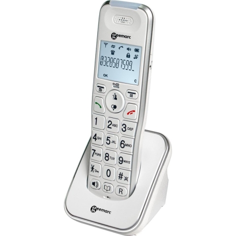 GEEMARC AmpliDECT 295AD EXTRA HANDSET voor Geemarc AmpliDECT 295 draadloze telefoon met 30 dB GELUIDSVERSTERKING voor SLECHTHORENDEN en SLECHTZIENDEN
