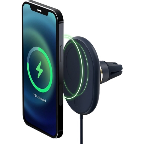 iOttie Velox Magnetische Ovale Telefoonhouder Auto | Compatibel met MagSafe | Blauw