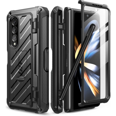 Supcase 360 Backcase met screenprotector Samsung Z Fold 4 - Zwart