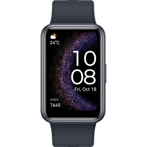 HUAWEI WATCH FIT SE - Black Silicone Strap - Stia-B39