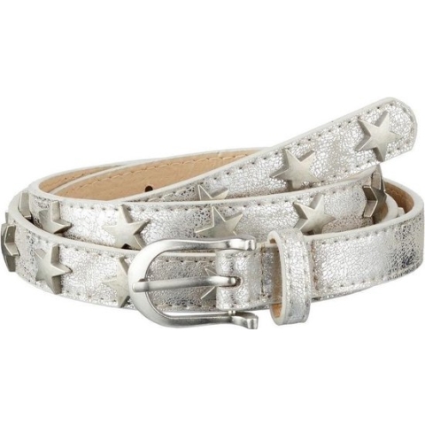 Riem zilver met sterren verkleedaccessoire voor dames 95 cm