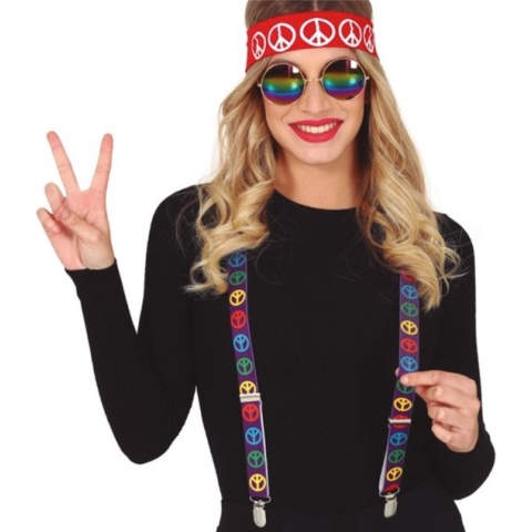 Fiestas Guirca - Set Hippie - bril bretels