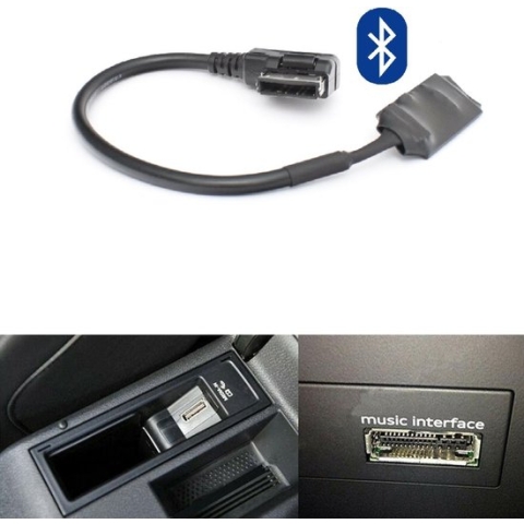 Volkswagen MDI AMI RCD RNS 310 315 510 Bluetooth Muziek Streaming Audio Adapter VW Media IN 30Pin aansluiting Aux