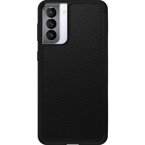 OtterBox Strada Samsung S21 Plus Hoesje Echt Leer Book Case Zwart