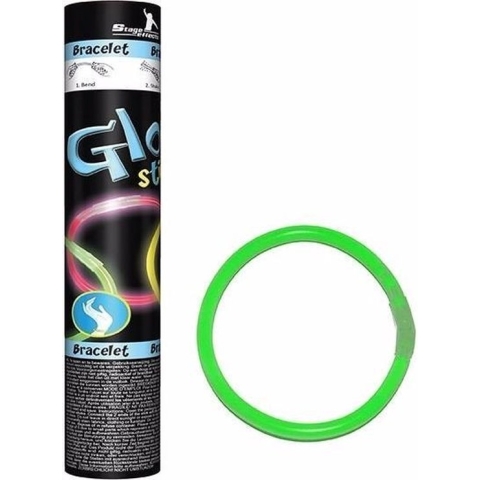 Groene glow in the dark armbandjes 100 stuks