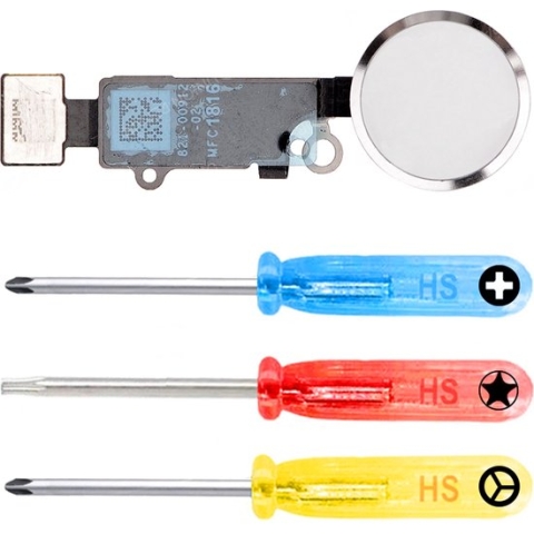 MMOBIEL Home Button voor iPhone SE 2020 / 8 / 8 Plus / 7 / 7 Plus (WIT) - inclusief Reparatie Tools