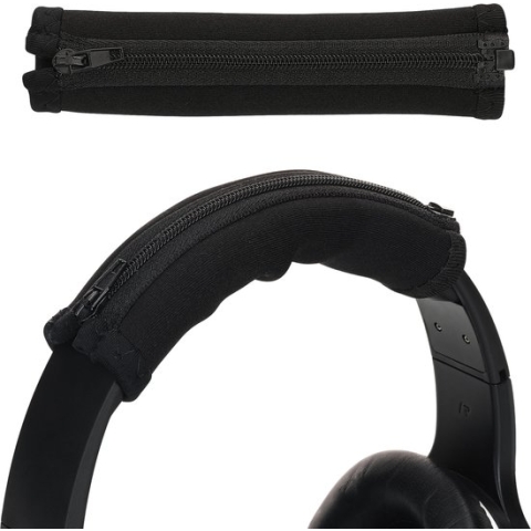 kwmobile cover voor koptelefoon hoofdband - Compatibel met Sony MDR-100ABN / WH900N / MDR-XB950/ MDR-1000X - Koptelefoon band hoes van neopreen - In zwart
