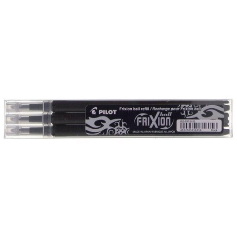 Pilot Vullingen - Frixion Ball en Frixion Click - Zwart - 0.7mm - 3 stuks