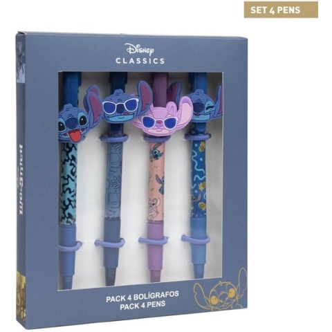 Disney Stitch Cadeauverpakking - 4 Pennen