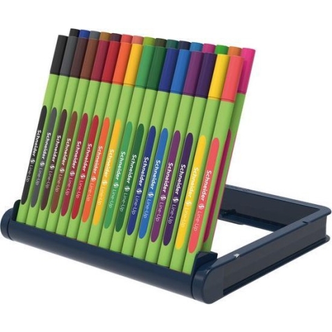 Schneider fineliner - Line-Up - 0,4mm - assorti 32 stuks incl. 2x gratis Line-Up touch - S-191091