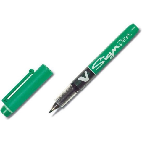 Boligrafo de tinta líquida Pilot V Sign Groen 0,6 mm (12 Stuks)
