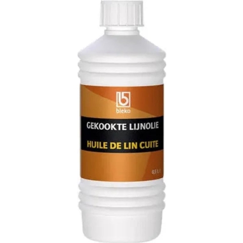 Lijnolie bleko gekookt 500ml - 8 stuks