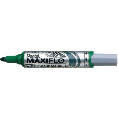 Whiteboardmarker Pentel MaxiFlo 3mm Rond Groen