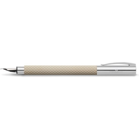 Faber-Castell vulpen - Ambition OpArt - wit zand - F - FC-149621