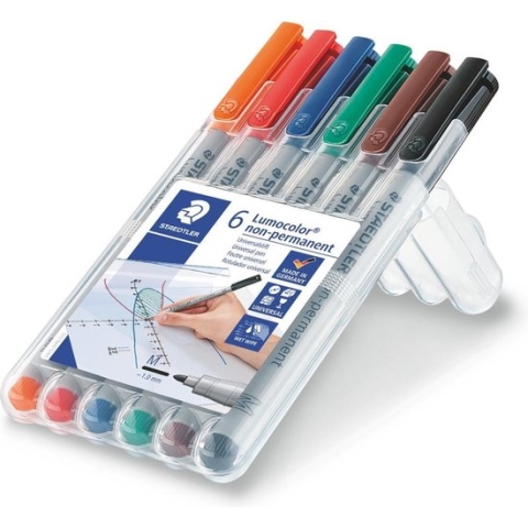 STAEDTLER Lumocolor M non-permanent pen - Box 6 st