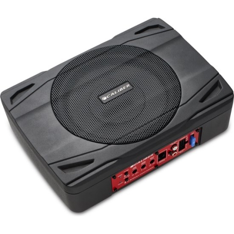 Caliber Subwoofer Auto Met Versterker - 500 Watt Piekvermogen - Actieve Subwoofer - Underseat - 8 Inch Woofer (BC120US)