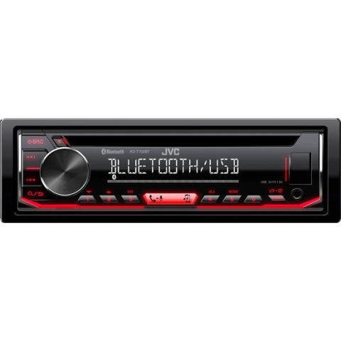 JVC KD-T702BT - 1DIN Autoradio met Bluetooth, CD en USB