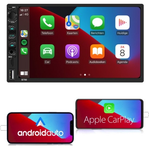 2 Din Autoradio Apple CarPlay | Android Auto