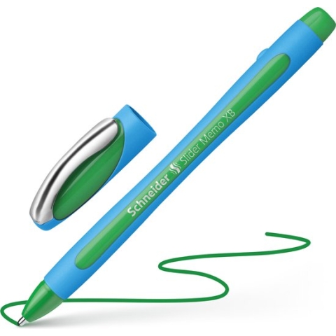 Schneider balpen - Slider Memo - XB - 1,4mm - groen - S-150204
