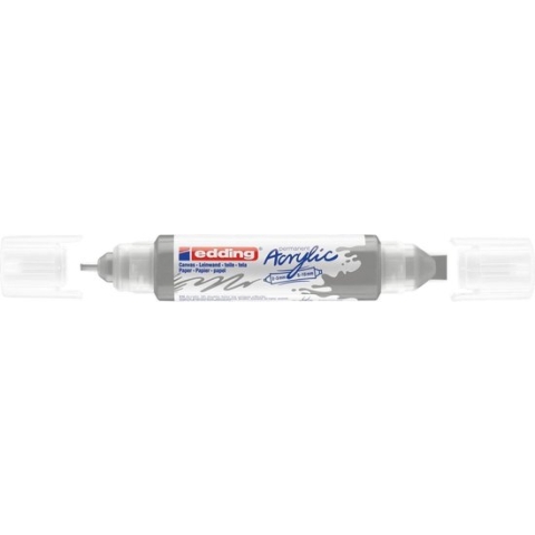 Edding 5400 3D double liner - Acrylmarker - Zilver (923)