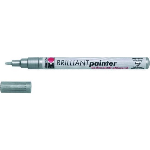 Brilliant painter 1-2 mm - Zilver