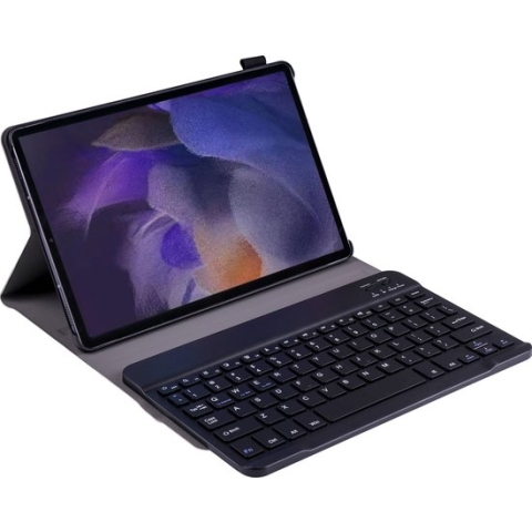 Case2go - Tablet Toetsenbord Hoes compatibel met Samsung Galaxy Tab A8 (2021) - 10.5 inch - met Draadloos Bluetooth Toetsenbord en Stylus pen houder - Zwart