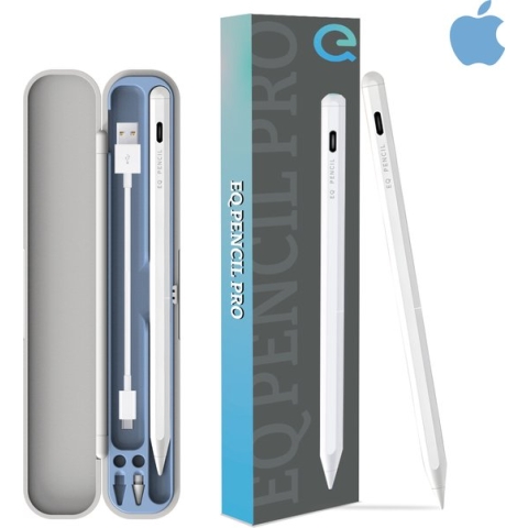 EQ Pencil Pro - Alternatief Apple pencil - Speciaal voor iPad - Stylus pencil - 2023 Nieuwste Generatie - Active Stylus Pencil - Geschikt alleen voor iPads vanaf 2018 - Styluspen - Magnetisch opladen - Handdetectie