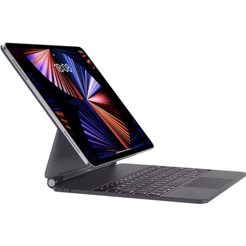 iPadspullekes - Apple iPad Air 2020 / Air 2022 (10.9 Inch) Toetsenbord Hoes - Bluetooth Magnetisch Keyboard Case - met Touchpad Muis en Verlichting - QWERTY - Zwart