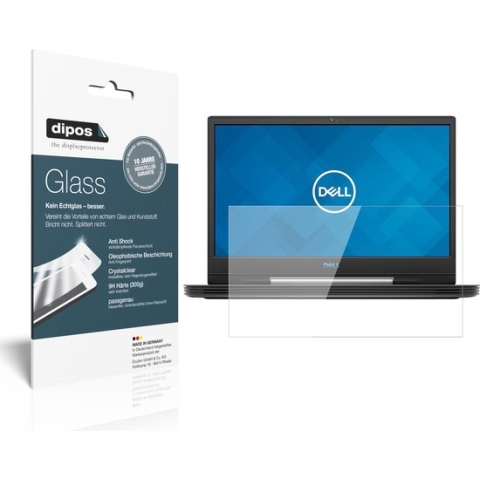 dipos I 2x Pantserfolie helder compatibel met Dell G5 15 5590 15.6 Zoll Beschermfolie 9H screen-protector