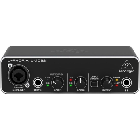 Behringer U-Phoria UMC22 USB Audio Interface - USB audio interfaces