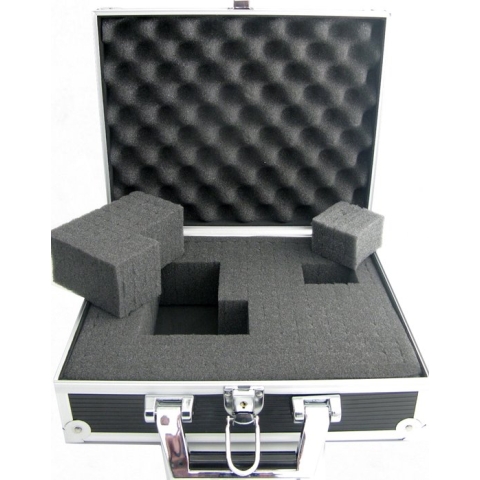 Multifunctioneel electronica gereedschap koffer met rasterschuim voor waardevolle- en gevoelige apparatuur 40 x 30 x 11 cm