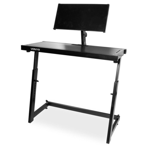DJ tafel - Vonyx DB10 - In hoogte verstelbare mobiele DJ booth met plateau voor laptop