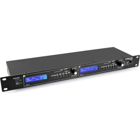 Dubbele mediaplayer - Vonyx VX2USB - Met 2x Bluetooth en 2x USB/SD mp3 speler