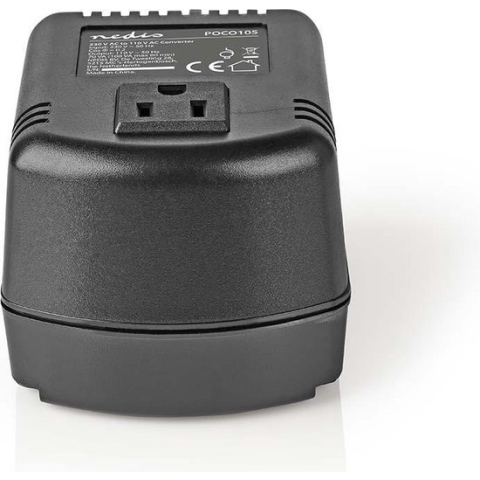 Nedis Power Converter - Netvoeding - 230 V AC 50 Hz - 100 W - Randaarde stekker - Zwart