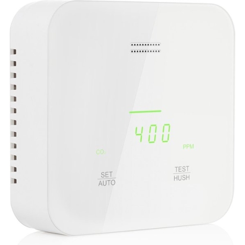 Smartwares Luchtkwaliteitsmeter FGA-13900 - 3 sensoren van hoge kwaliteit - Gesproken meldingen - 6 Talen - CO2 Alarm - Wit