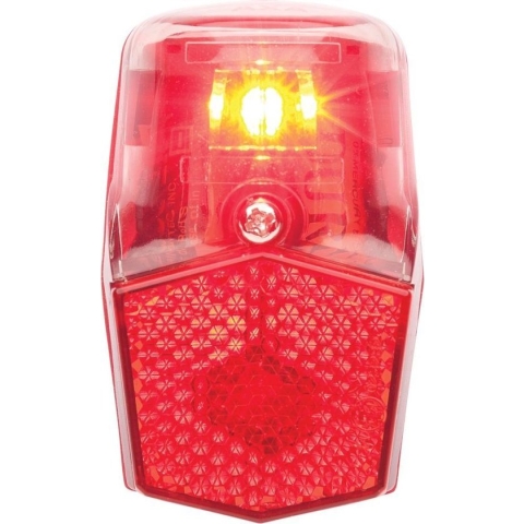 AXA Run Compact - Fiets Achterlicht - LED Fietsverlichting op Batterij - Spatbord montage â€“ Rood