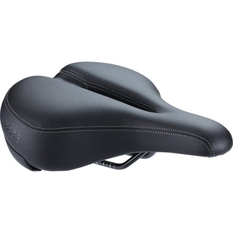 BBB Cycling SoftShape Relaxed Anatomic Fietszadel – Comfortabel Stadszadel – Unisex – Zwart – BSD-125