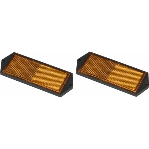 Pro Plus Reflector met Schroefbevestiging - 104 x 40 mm - Oranje - 2 stuks