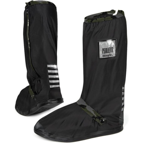 Perletti Overschoen 32 X 11,5 Cm Polyester Zwart/groen Mt 34/37