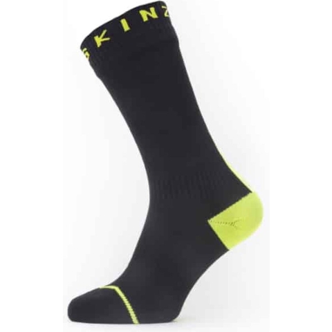Sealskinz Waterproof All Weather Mid Length Sock with Hydrostop Fietssokken Unisex - Maat L