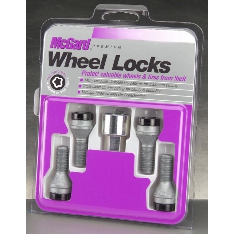 McGard Slotbouten Conisch 14x1,25 - 47 mm - kop  17 Zwart | 27231SUB