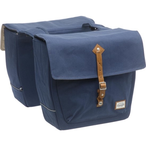New Looxs Genova Double Dubbele Fietstas - 32 l - Blue