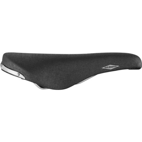Selle San Marco Rolls - Fietszadel - Vintage - Woven Zwart
