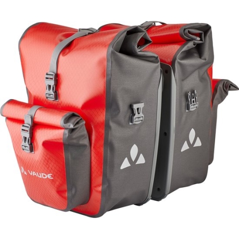 VAUDE Aqua Back Plus Dubbele Fietstas - 51L (2x 25,5L) - Rood